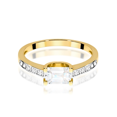 Przejdź do produktu Pierścionek BW0105 Diament Laboratoryjny 0,60ct żółte złoto  