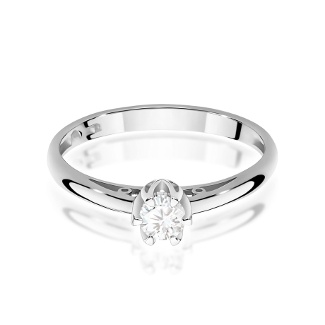 Przejdź do produktu Pierścionek BW0133 Diament Laboratoryjny 0,15ct białe złoto 