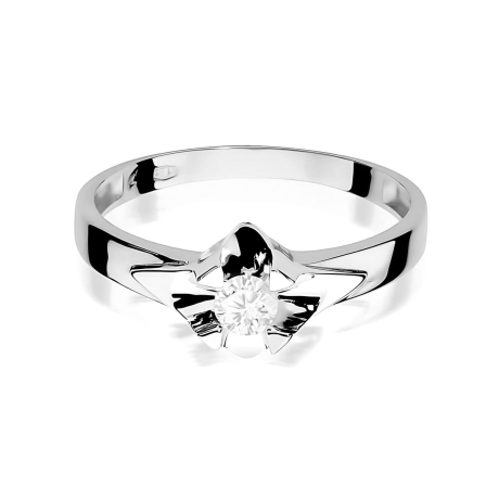 Przejdź do produktu Pierścionek BW0155 Diament Laboratoryjny 0,20ct białe złoto  