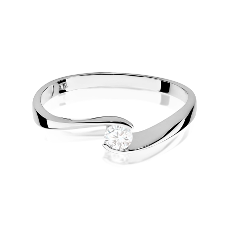 Przejdź do produktu Pierścionek BW0160 Diament Laboratoryjny 0,13ct białe złoto  