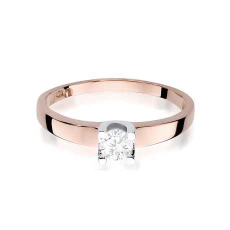 Przejdź do produktu Pierścionek BW0225 Diament Laboratoryjny 0,25ct różowe złoto   