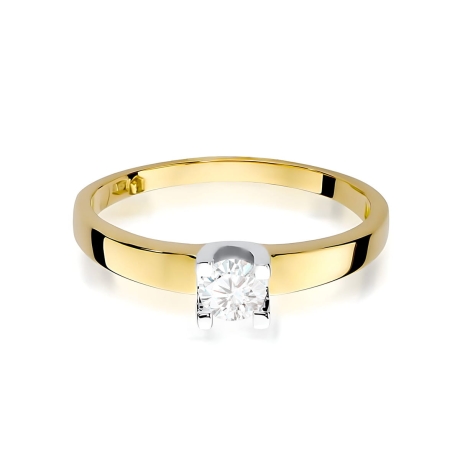 Przejdź do produktu Pierścionek BW0225 Diament Laboratoryjny 0,25ct żółte złoto  