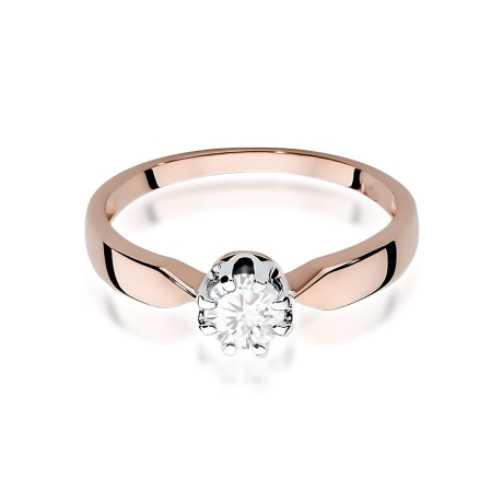 Przejdź do produktu Pierścionek BW0228 Diament Laboratoryjny 0,50ct różowe złoto   
