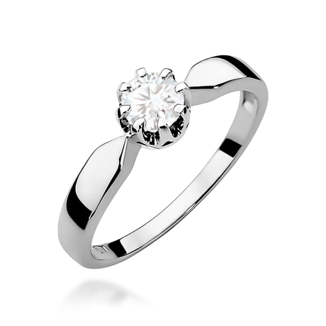 Przejdź do produktu Pierścionek BW0228 Diament Laboratoryjny 0,50ct białe złoto  