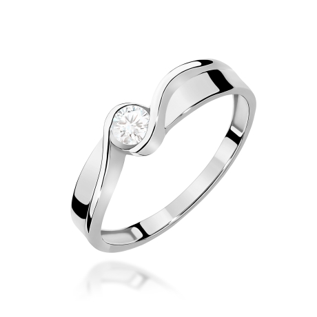 Przejdź do produktu Pierścionek BW0278 Diament Laboratoryjny 0,15ct białe złoto     