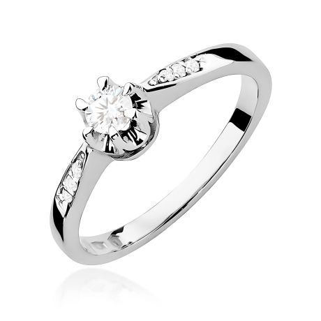 Przejdź do produktu Pierścionek BW0291 Diament Laboratoryjny 0,20ct białe złoto   