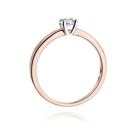 Przejdź do produktu Pierścionek BW0292 Diament Laboratoryjny 0,25ct różowe złoto    