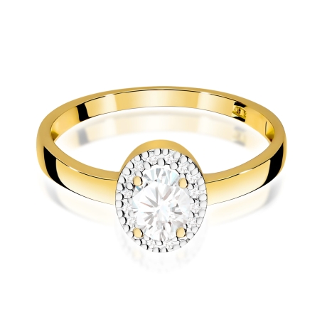 Przejdź do produktu Pierścionek BW0330 Diament Laboratoryjny 0,40ct żółte złoto     