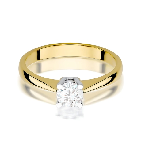 Przejdź do produktu Pierścionek BW0404 Diament Laboratoryjny 0,50ct żółte złoto     