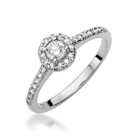 Przejdź do produktu Pierścionek BW0406 Diament Laboratoryjny 0,15ct białe złoto   