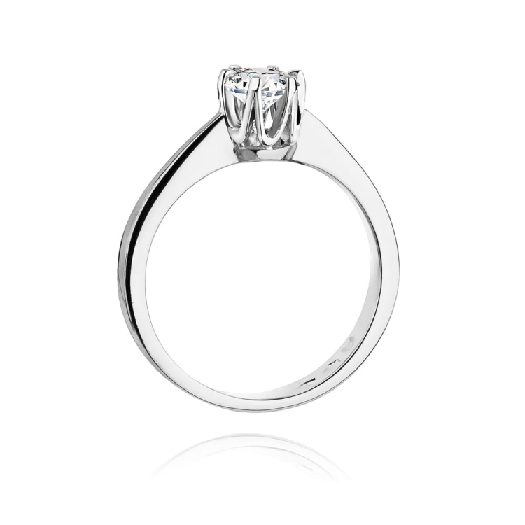 Pierścionek zaręczynowy z białego złota z diamentem 0,30ct Fire Of Love BW-220B-0,30ct-b