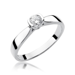 Pierścionek zaręczynowy z białego złota z diamentem 0,25ct Fire Of Love  BW-223B-0,25ct