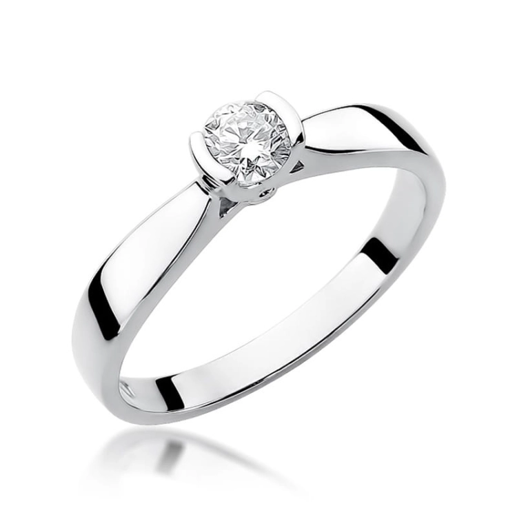 Pierścionek zaręczynowy z białego złota z diamentem 0,25ct Fire Of Love  BW-223B-0,25ct
