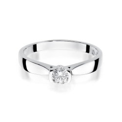 Pierścionek zaręczynowy z białego złota z diamentem 0,25ct Fire Of Love  BW-223B-0,25ct