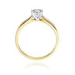 Pierścionek zaręczynowy z żółtego złota z diamentem 0,30ct Fire Of Love BW-223B-0,30ct
