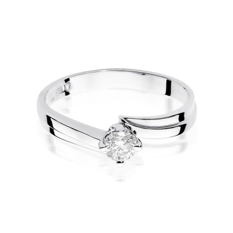 Przejdź do produktu Pierścionek zaręczynowy z białego złota z diamentem 0,30ct Fire Of Love