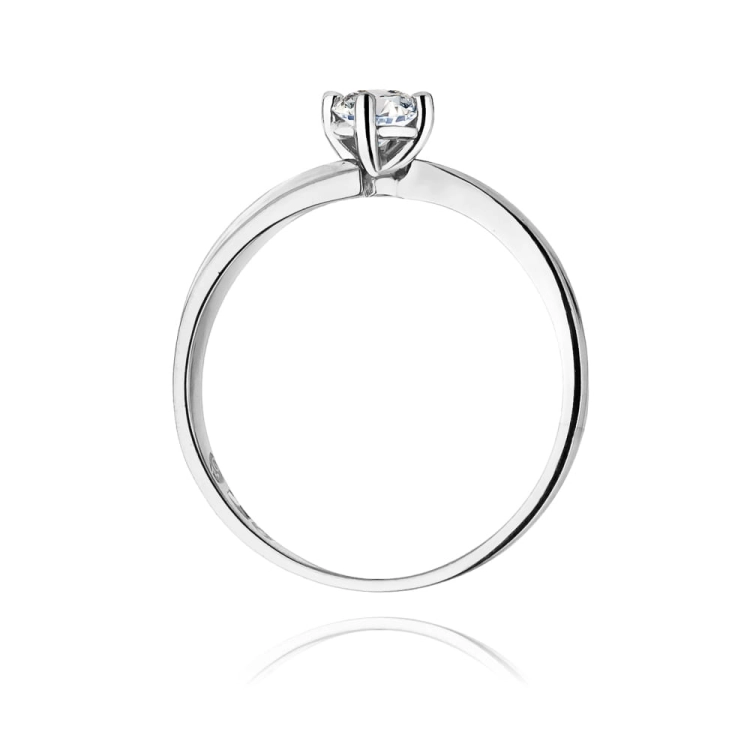 Pierścionek zaręczynowy z białego złota z diamentem 0,30ct Fire Of Love BW-231B-0,30ct-b