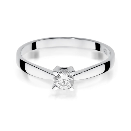 Przejdź do produktu Pierścionek zaręczynowy z białego złota z diamentem 0,20ct Fire Of Love