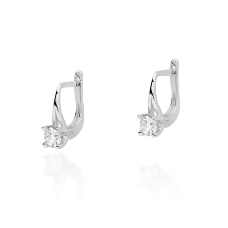 Przejdź do produktu Kolczyki z białego złota 585 z diamentami 0,40ct The Diamonds