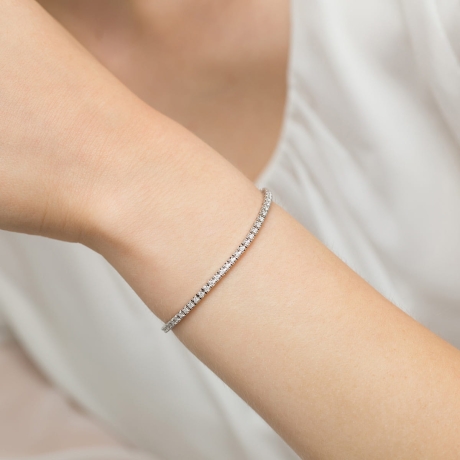 Przejdź do produktu Bransoletka z białego złota 585 z diamentami 1,98ct The Diamonds B39150
