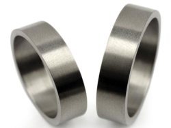 Obrączki ślubne z tytanu płaskie 6mm Tytanowe T011