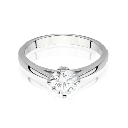 Pierścionek zaręczynowy z białego złota z diamentem 0,70ct Fire Of Love GW-543-0,70ct-b