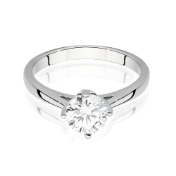 Pierścionek zaręczynowy z białego złota z diamentem 1,00ct Fire Of Love GW-543-1,00ct-b